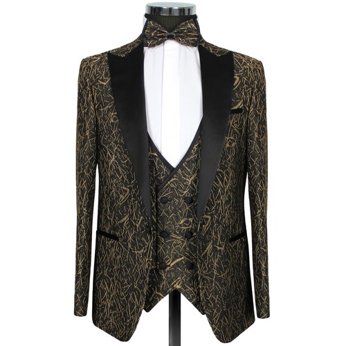 Slim fit smoking sakko mit - slim,