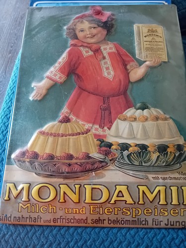 Nostalgisches blechschild mit - nostalgisches,