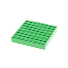 1x Lego Bau Platte 8x8 hell