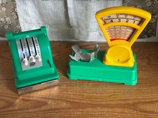 (RB)5025-4740, alte Kasse und Waage, Spielzeug, Deko