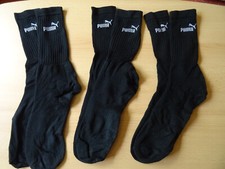 NEU! 3 Paar schwarze Sportsocken von PUMA Herren, Gr. 47-49 NEU!