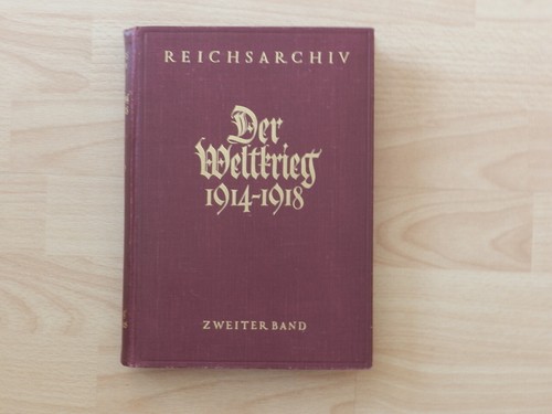 Reichsarchiv der weltkrieg - reichsarchiv,