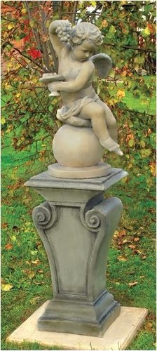 Steinfigur antik engel - 🔶steinfigur,