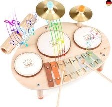 Vanplay Kinderspielzeug ab 3 Jahre Schlagzeug Kinder Trommel 9 In 1