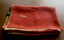 Seidentuch „Moschino“, Lario Seta, Zweilagig, Orange/gelb