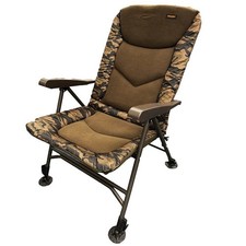 SKARP - High Back Camo Recliner, Angelstuhl, Campingstuhl