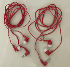 2x City Tour Ohrhörer Kopfhörer Earphones Rot