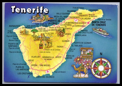 Ansichtskarte teneriffa - ansichtskarte,