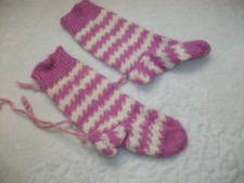 NEU(KINDER)Hausschuh Handarbeit Stricksocken Ballerina 15 cm