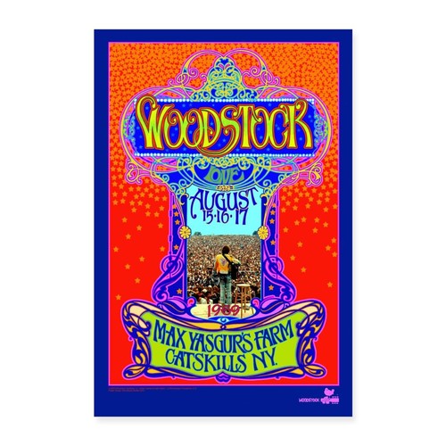 Woodstock 1969 buntes festival - woodstock,