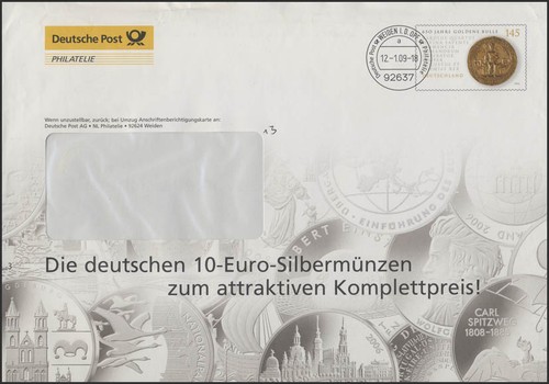 Plusbrief f396 goldene - goldene, bulle