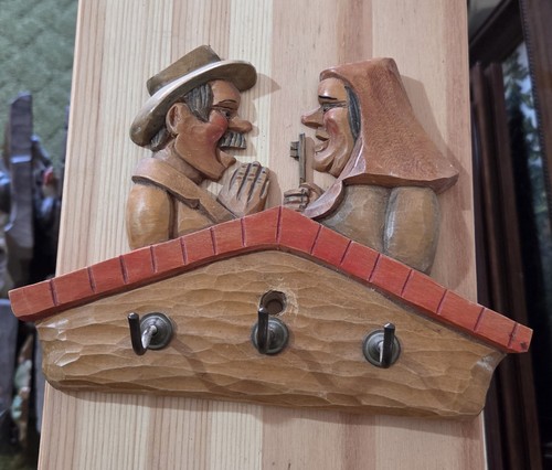 Holzbild schlüsselbrett figur - holzbild,