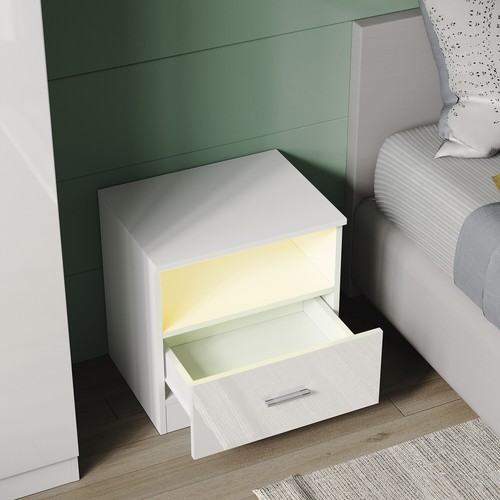 Nachtschrank beistelltisch led - nachtschrank,