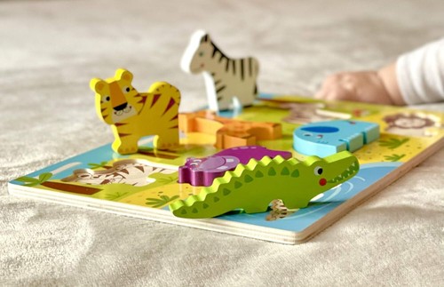 Holzpuzzle mit großen - rb&g,