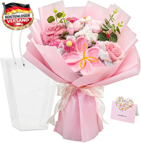 Häkelblumen blumenstrauß - häkelblumen,
