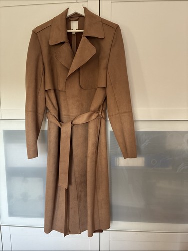 Mantel velourstoff cognac - mantel, h&m