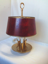 Tischlampe Bouillotte Empire Stil Vintage Tischleuchte 3-flg. Antik Design Retro