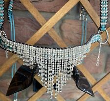 Araber Showhalfter ,Pferdeschmuck,Schmuckhalfter, Türkis,Strass, Pferd