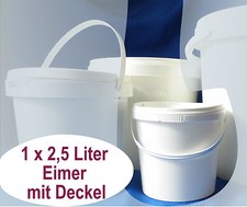 1 Eimer 2,5 Liter PP weiß