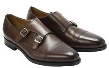 SUITSUPPLY FW1102 Formelle Schuhe Herren EU 44 / UK 10 Starres Leder Double Monk