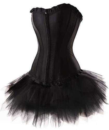 Satin corsage kleid mini - satin,