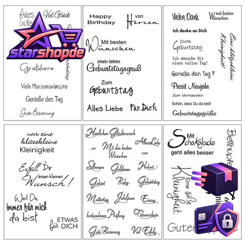 Silikonstempel sprüche - silikonstempel,