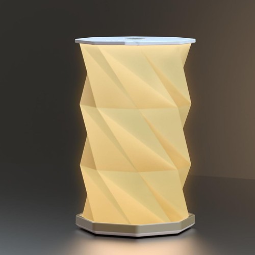 Nachttischlampe aus papier - aus,