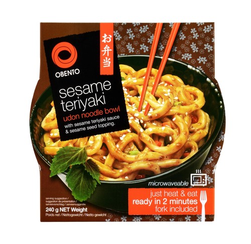 Obento udon nudeln - nudeln, teriyaki