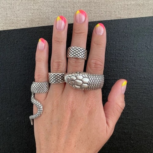 Ring schlange silber set - ring,