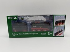 BRIO World Batterie-Dampflok mit Wassertank Lokomotive Zug Lok mit Dampf-Effekt