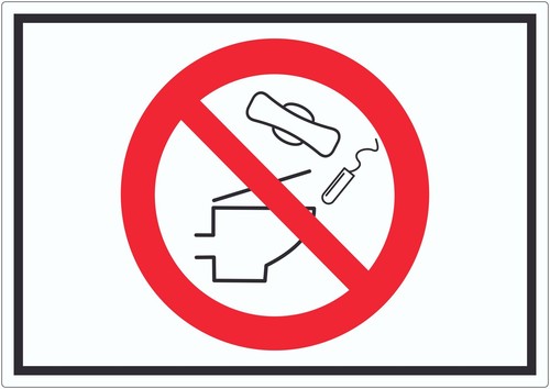 Keine binden und tampons ins - keine,
