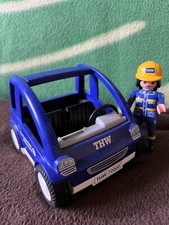 PLAYMOBIL THW Smart 7000 Auto Einsatz Rettung + Spielfigur