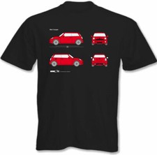Herren Mini Cooper T-Shirt Blueprint John Cooper Works Roadster Auto