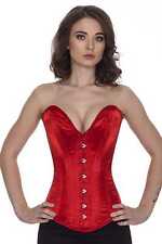 Corsage Korsett Rot Satin