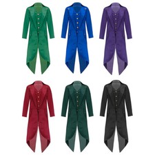 Unisex Kinder Jacke Steampunk Mantel Party Dress Up Halloween Goldtasten Jungs