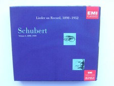 Schubert Lieder on Record Vol. 1 (1898 - 1939) * EMI 3 CD s
