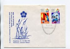 DDR Brief Mi 1829 1830 Magdeburg 18.3.73 Weltfestspiele Pionierhaus Matern