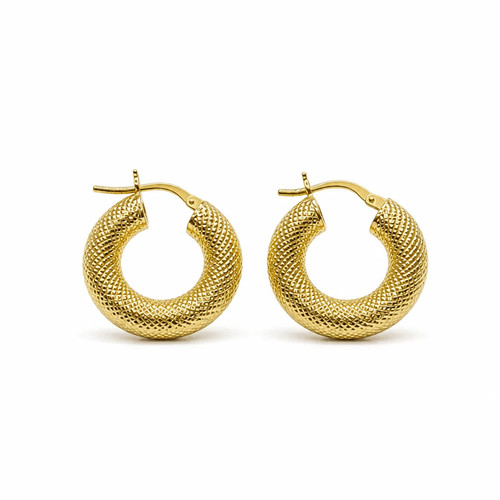 Chunky creolen ohrringe - chunky, 925