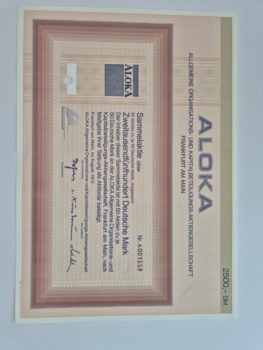 Aktien aloka 1973 - 50,