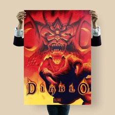 Diablo poster 1996 blizzard - poster, |