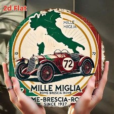 Blechschild rund  Mille Miglia