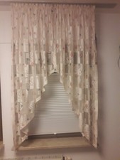 Gardinen, 2 Stück, Creme Farbe, Leicht Durchscheinend