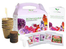 Geschenk Anzuchtset Blütenzauber Box - zum Selberzüchten oder zum Verschenken
