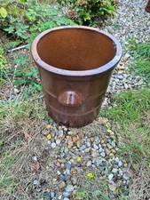 Steinguttopf 40 Liter Gärtopf Steingut Pflanzgefäß Sauerkrauttopf  Ribbertwerk