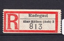 R0795) Dt.Reich, Reco-Zettel