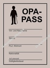 Opa-Pass, Ausweis, Opi