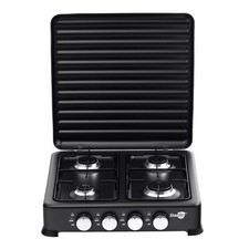 Gaskocher Hockerkocher Campingkocher Kochfeld mit Deckel Outdoor Gasbrenner Herd