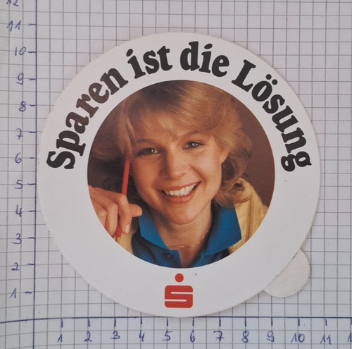Aufkleber sticker sparkasse - sticker, "sparkasse