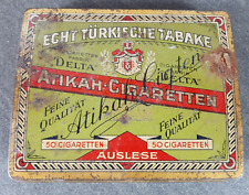 Alte Zigarettendose Sammlerstück Atikah Cigaretten Delta Dresden Echt Türkische
