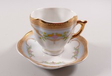 Bayern oder Thüringen Sammeltasse Moccatasse Untertasse Girlanden Jugendstil